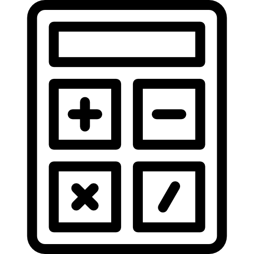 Calculator Detailed Rounded Lineal icon
