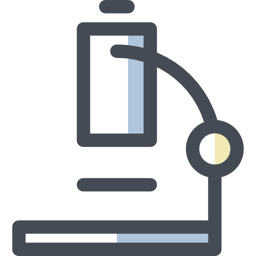 Microscope Sergei Kokota Lineal Color icon