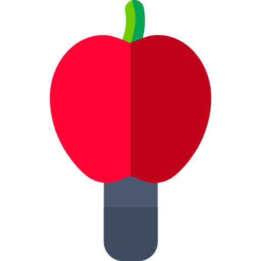 karmelowe jabłko Basic Rounded Flat ikona