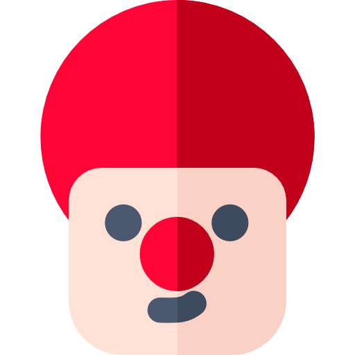 clown Basic Rounded Flat icon