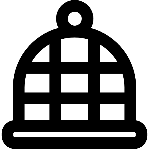 jaula Basic Rounded Lineal icono