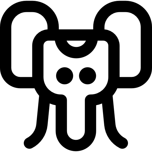 코끼리 Basic Rounded Lineal icon