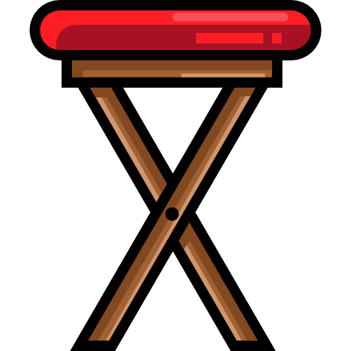stołek Detailed Straight Lineal color ikona