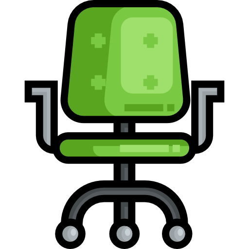 Chair Detailed Straight Lineal color icon