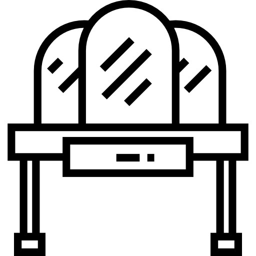 schminktisch Detailed Straight Lineal icon