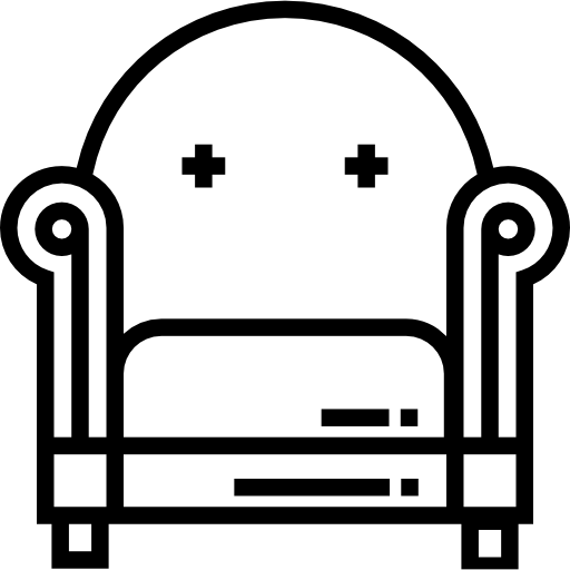 fotel Detailed Straight Lineal ikona