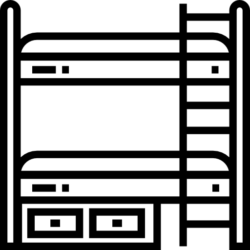 etagenbett Detailed Straight Lineal icon