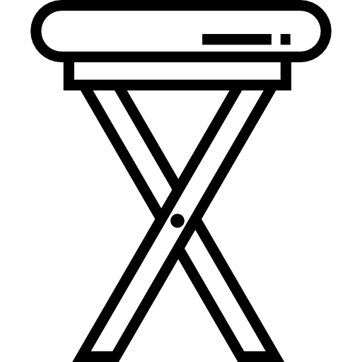 taburete Detailed Straight Lineal icono
