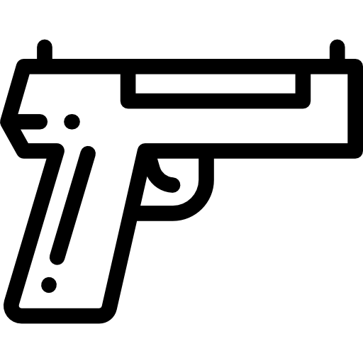 銃 Detailed Rounded Lineal icon
