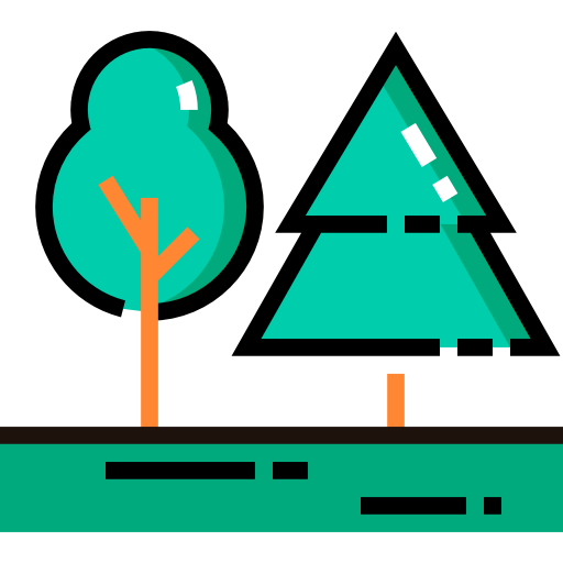 나무 Detailed Straight Lineal color icon