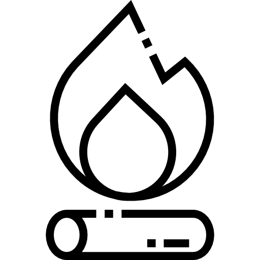 たき火 Detailed Straight Lineal icon