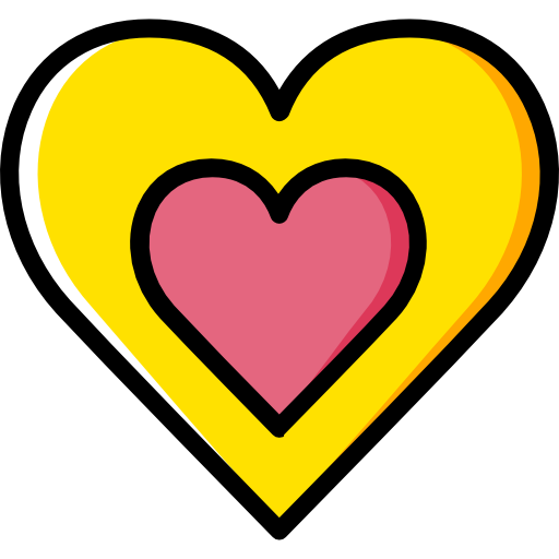 심장 Basic Miscellany Yellow icon