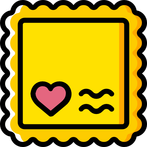Stamp Basic Miscellany Yellow icon