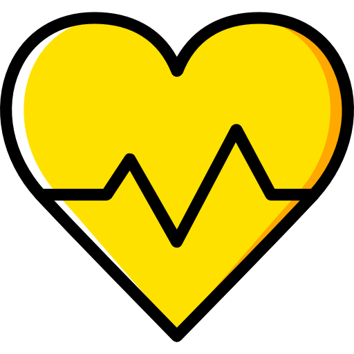 Cardiogram Basic Miscellany Yellow icon