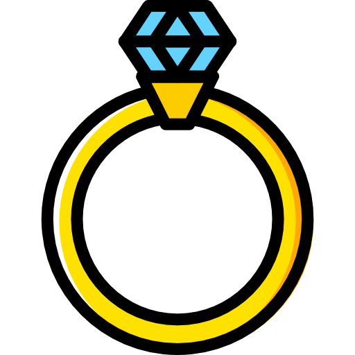 Engagement ring Basic Miscellany Yellow icon