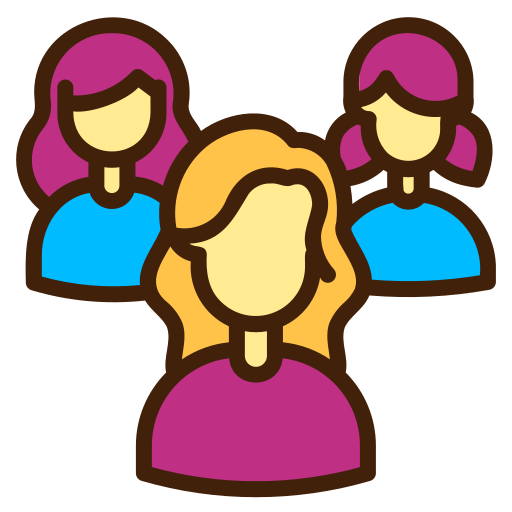 Group Generic Outline Color icon