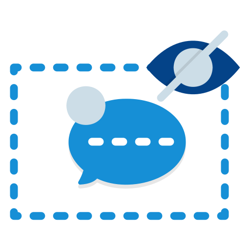秘密のメッセージ Generic Blue icon