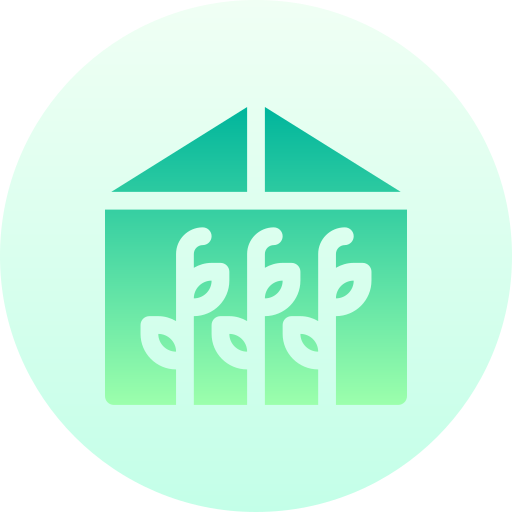 Greenhouse Basic Gradient Circular icon