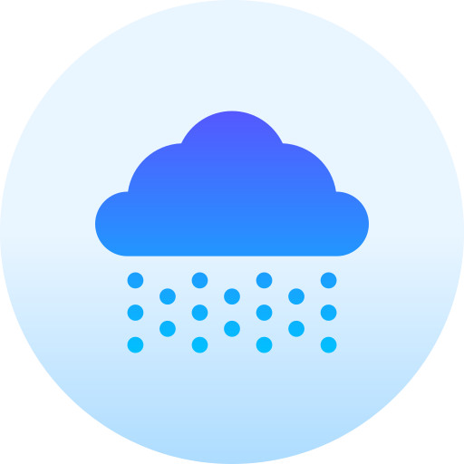 Дождь Basic Gradient Circular иконка