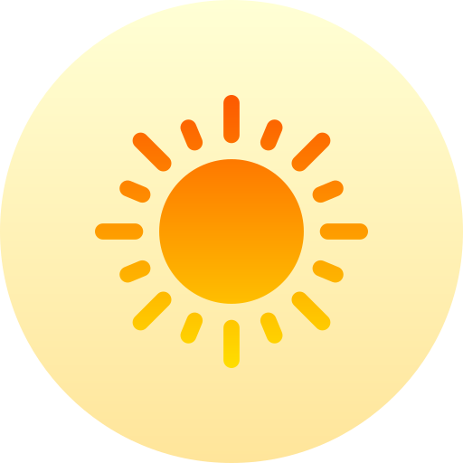 Sun Basic Gradient Circular icon