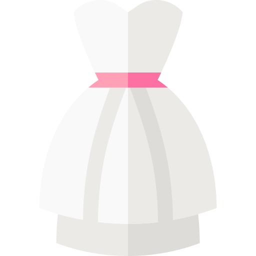 robe de mariée Basic Straight Flat Icône