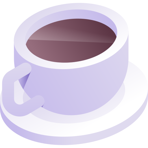 コーヒーカップ Gradient Isometric Gradient icon