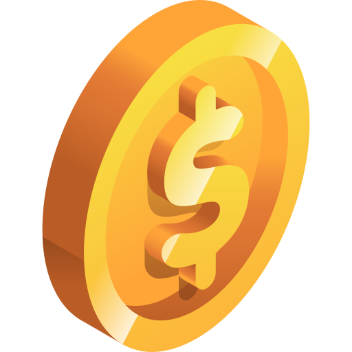 münze Gradient Isometric Gradient icon