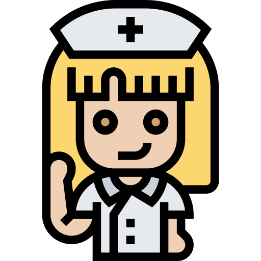 krankenschwester Meticulous Lineal Color icon
