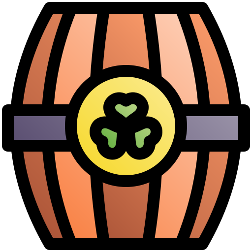 Beer keg Fatima Lineal Color icon