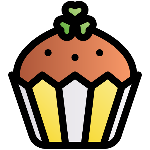 Cup cake Fatima Lineal Color icon