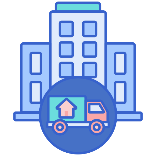 Moving home Flaticons Lineal Color icon