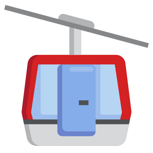 Cable car cabin Surang Flat icon