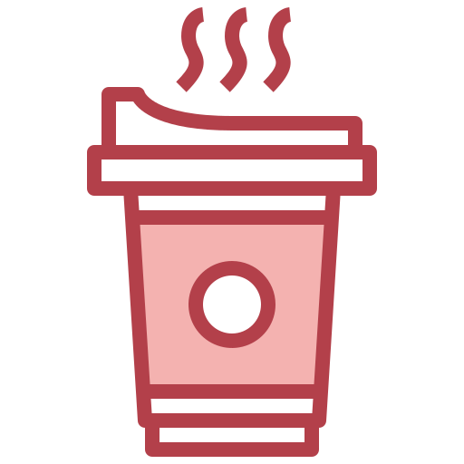 Coffee cup Surang Red icon