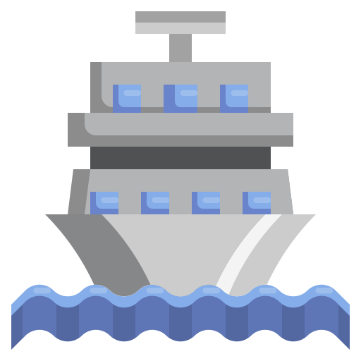 Cruise ship Surang Flat icon
