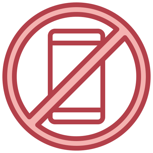 No cellphone Surang Red icon