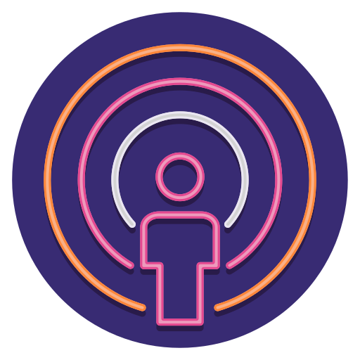 podcast Flaticons Flat Circular icono