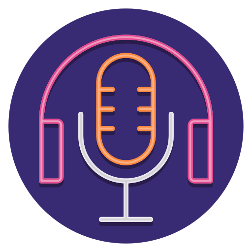 Podcast Flaticons Flat Circular icon