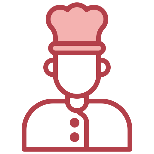 Male chef Surang Red icon