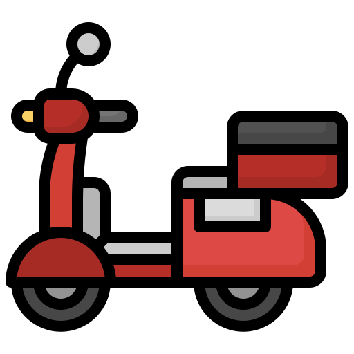 bici di consegna Surang Lineal Color icona