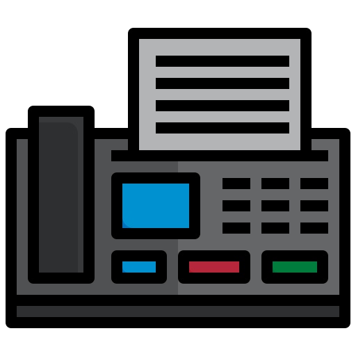 fax Surang Lineal Color icono