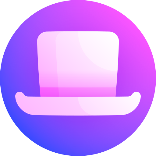 Top hat Gradient Galaxy Gradient icon