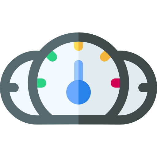 Speedometer Basic Rounded Flat icon