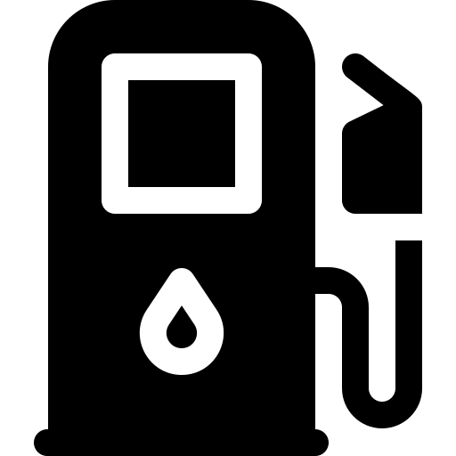 benzinestation Basic Rounded Filled icoon