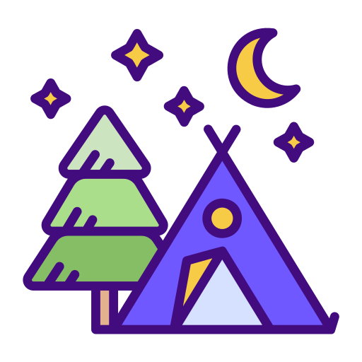 Camping tent Generic Outline Color icon