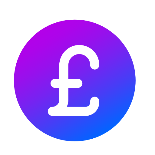 Pound Generic Flat Gradient icon