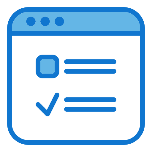 Survey Generic Blue icon