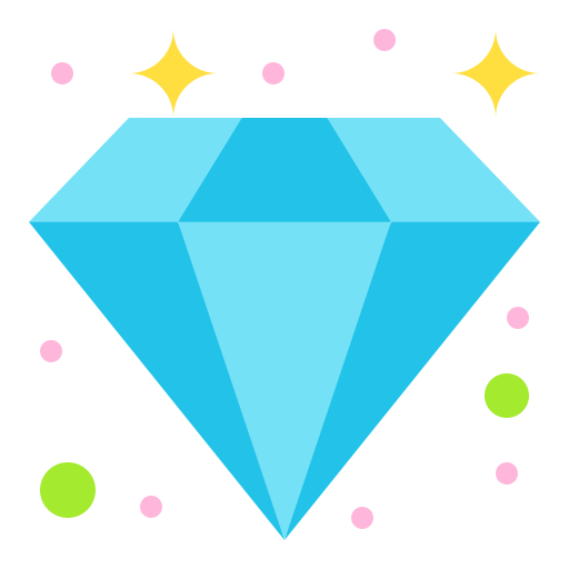 diamant Generic Flat Icône