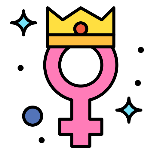 Женский символ Generic Outline Color иконка