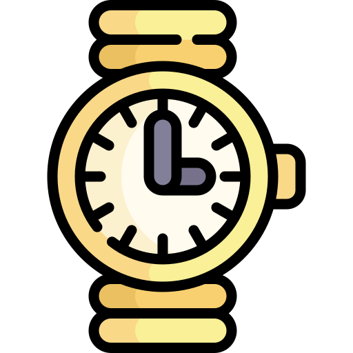 horloge Kawaii Lineal color icoon