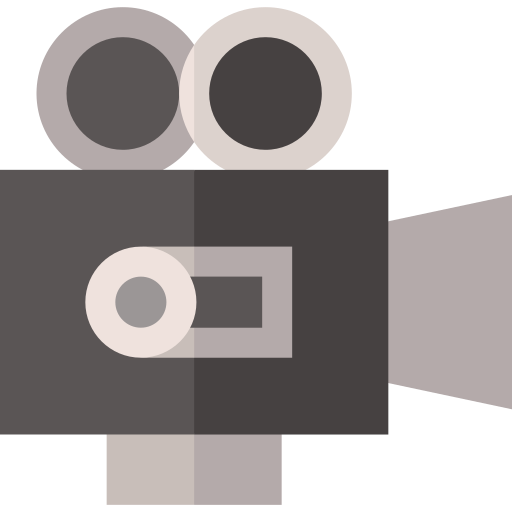 videokamera Basic Straight Flat icon